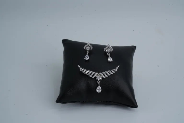 Spiral Nakshatra Silver Pendant Set