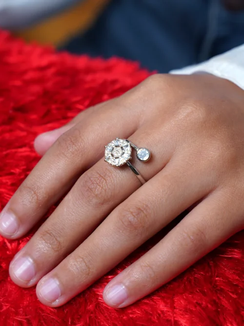 92.5 Silver Fan ring
