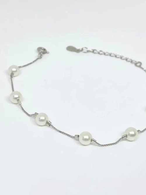 92.5 pure silver pearl bracelet