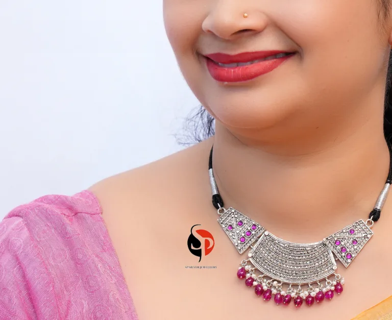 Ruby Marcasite Necklace