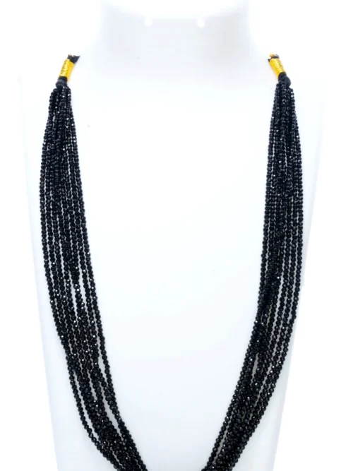 Semi Precious Black Crystal Necklace