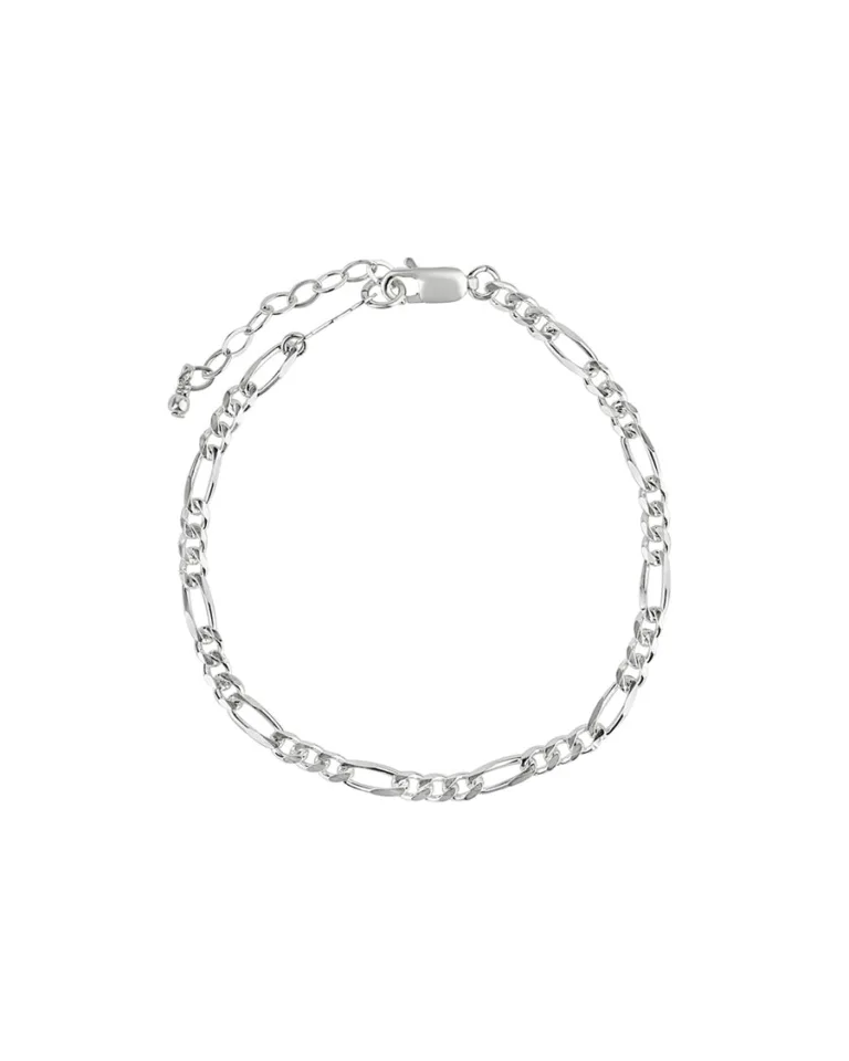 Figro chain pure silver bracelet (Tendulkar Bracelet)