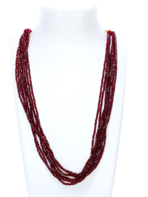 Semi Precious Brown Crystal Necklace