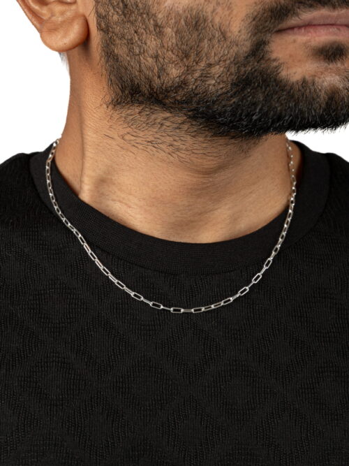92.5 Pure Silver Designer Mens chain