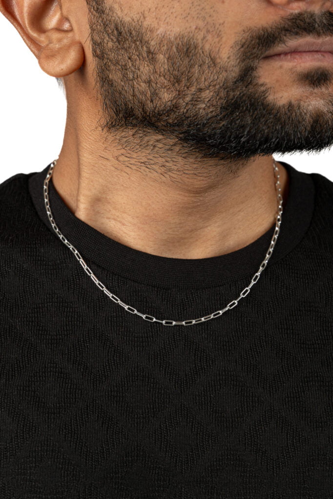 92.5 Pure Silver Designer Mens chain
