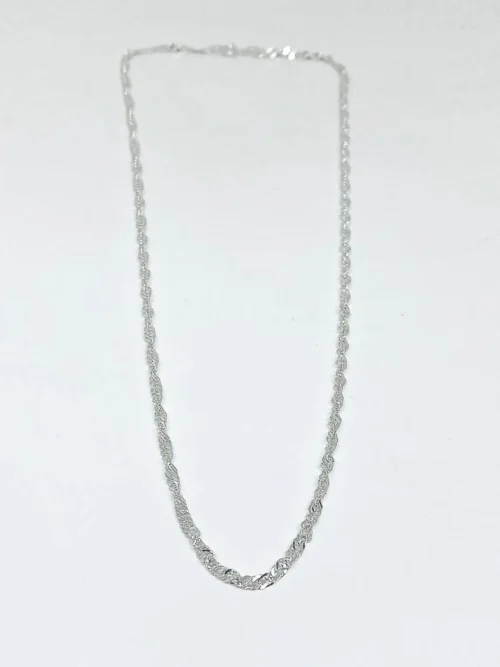 Pure silver Karap Rope chain