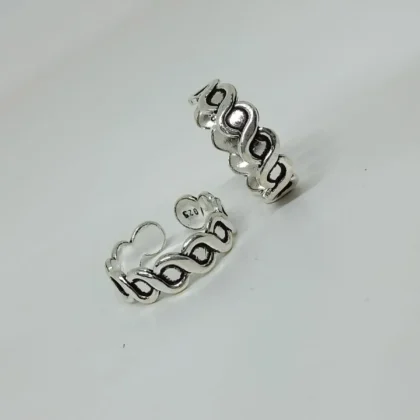 92.5 Pure Silver Band Toe Ring