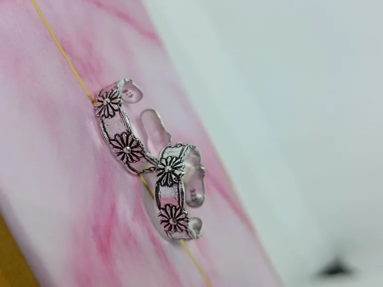 92.5 Pure Silver Flower Toe Ring