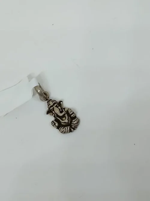 92.5 Silver Oxidize Ganesh pendent