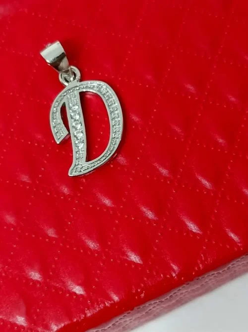 Pure92.5 Silver 'D' Letter Pendent