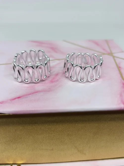 Silver Zigzag Toe Ring
