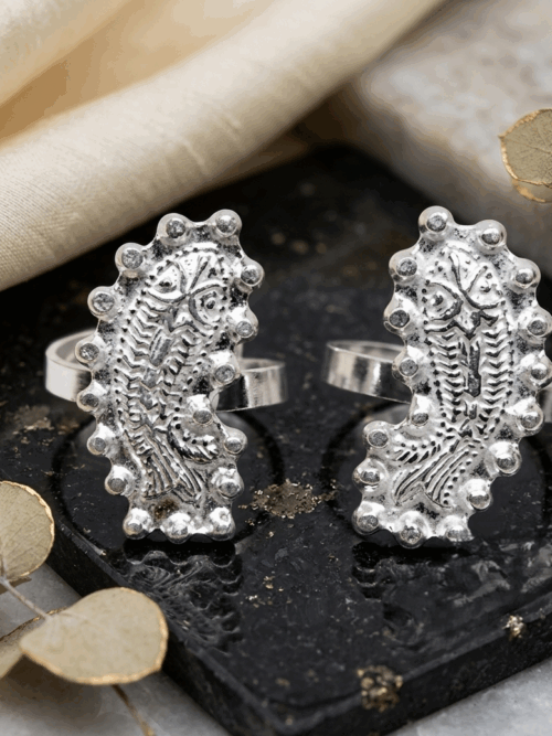 Fish Pure Silver Toe Ring
