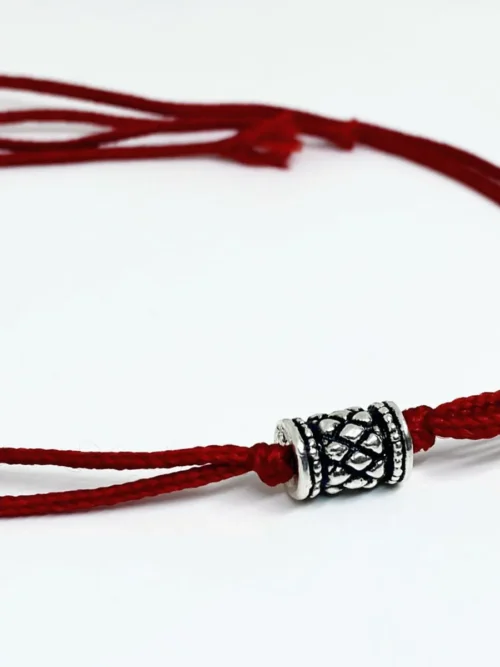 Pure Silver Dumro Bead Rakhi