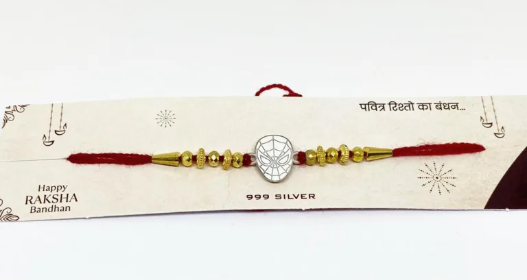 Pure Silver Spyderman Rakhi