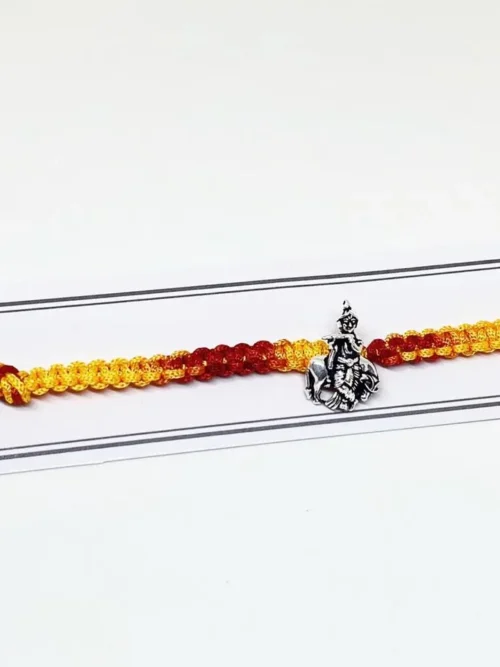 92.5 Pure Silver Oxidize Krushna Rakhi