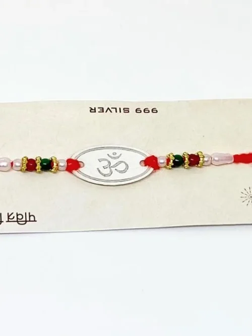 Pure Silver OM Rakhi