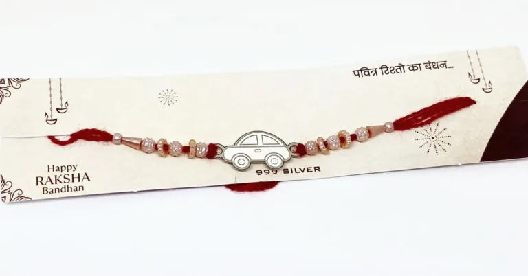 Pure Silver Car Rakhi