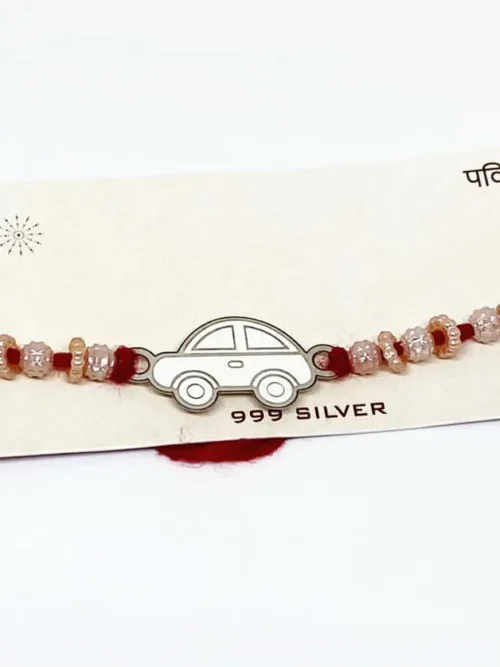 Pure Silver Car Rakhi