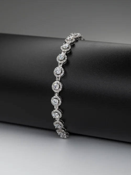 PURE SILVER SOLITAIRE STYLES LADIES BRACELET
