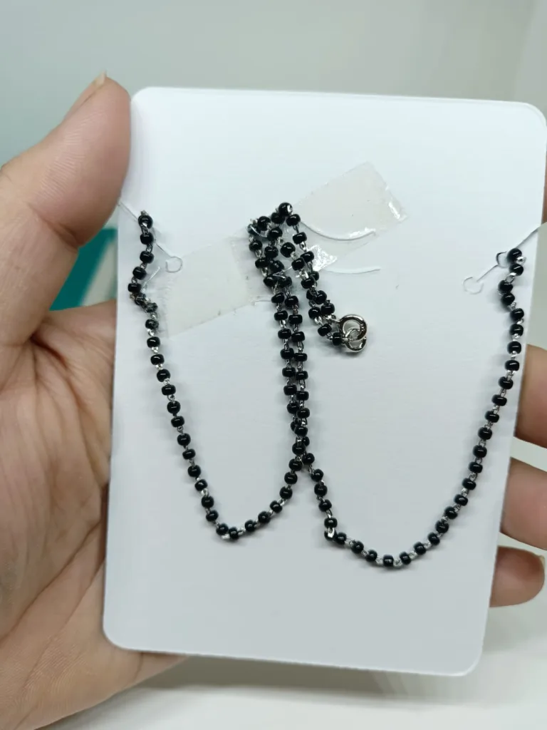 Pure Silver Square Pendant Necklace - Image 4