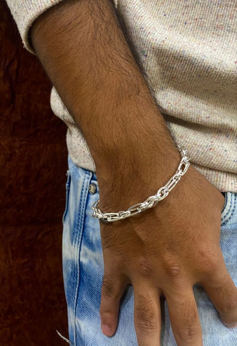 Pure Silver Tribal Bracelet - Image 2