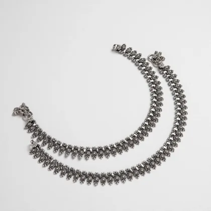 Pure Silver Antique Heavy Payal