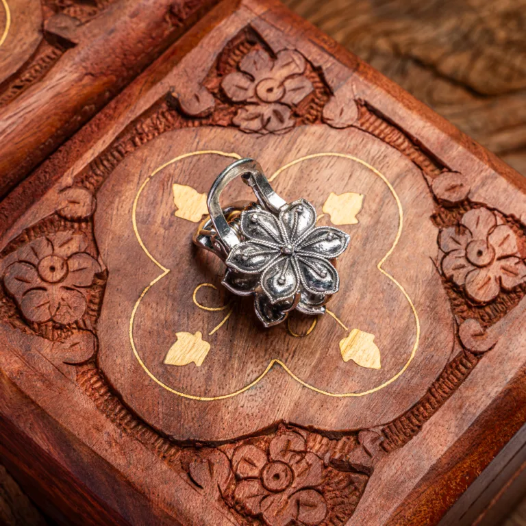 Pure Silver Ladies Hair Clip Clucth