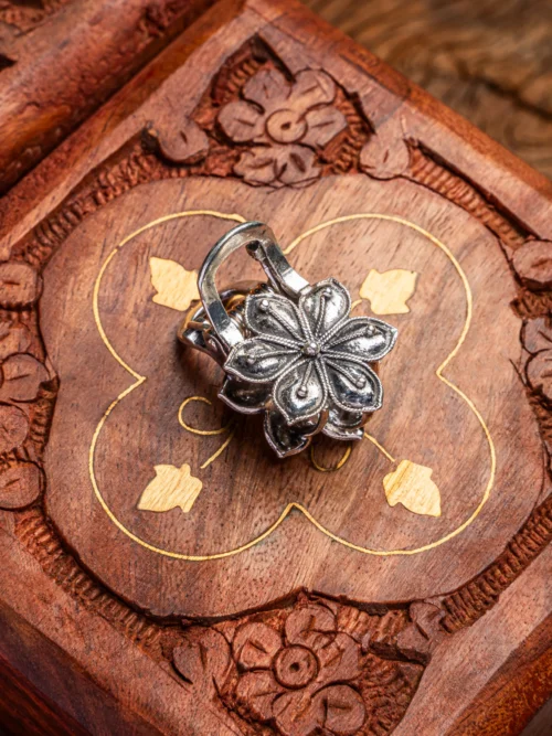 Pure Silver Ladies Hair Clip Clucth