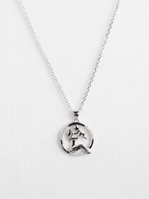 Pure Silver Motherwod Chain Pendant
