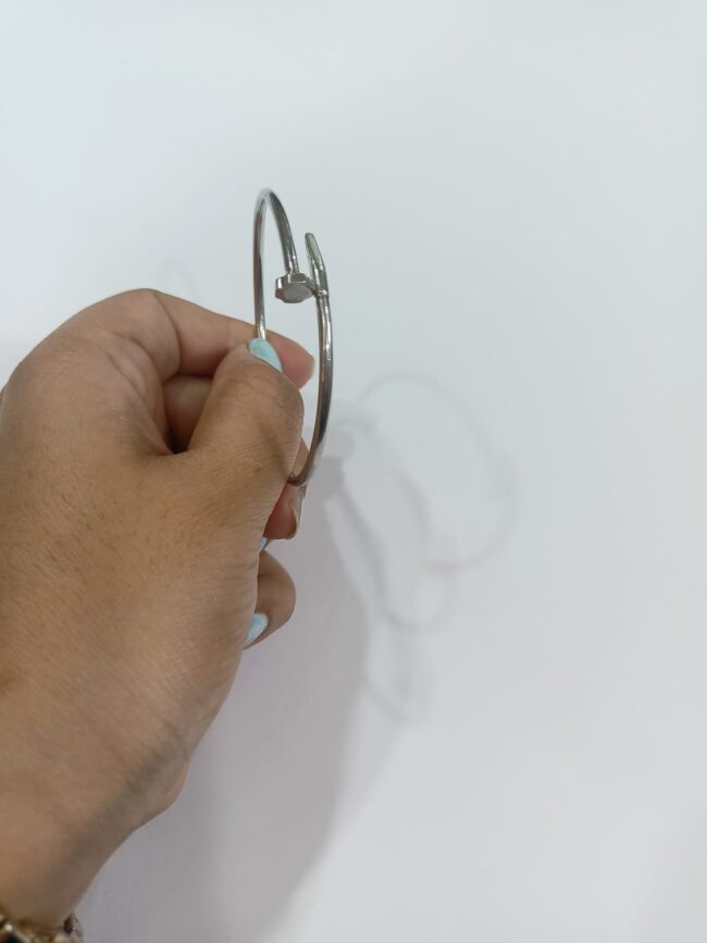 Pure Silver Cartier Arrow Kada - Image 2