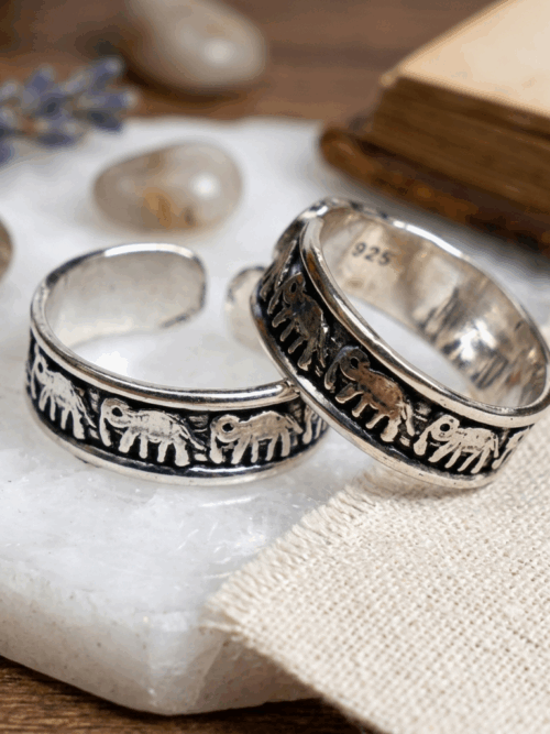Pure Silver Elephant Design Toe Ring