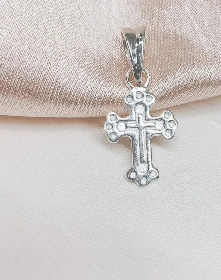 92.5 Sterling Silver Small  Cross Pendant