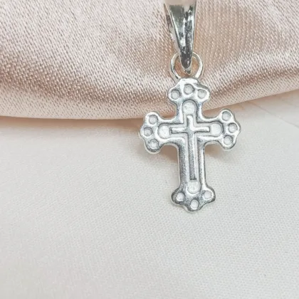 92.5 Sterling Silver Small  Cross Pendant