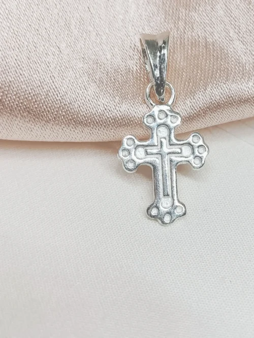 92.5 Sterling Silver Small  Cross Pendant