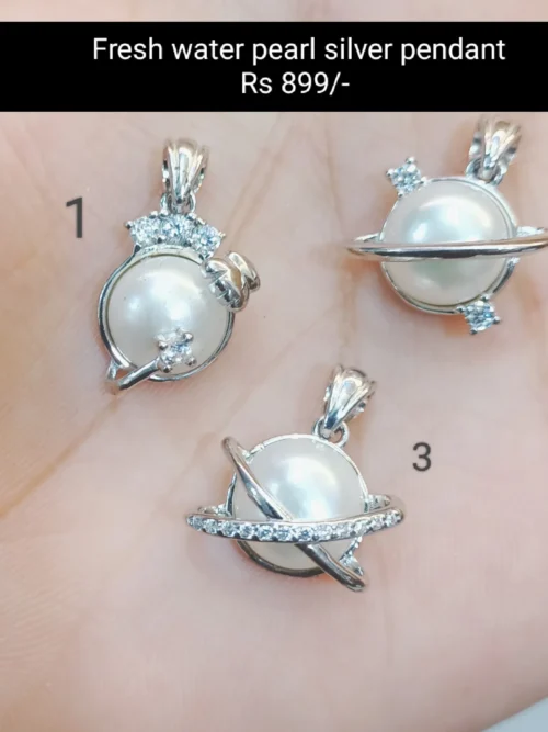 Pure Silver Fresh Water Pearl Silver Pendant