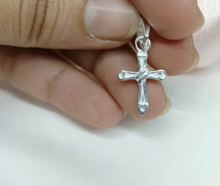 Pure Silver Cross Pendant - Image 2