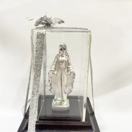 Pure Silver Mother Mary Idol