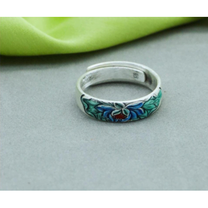 999 Pure Silver Adjustable Ring