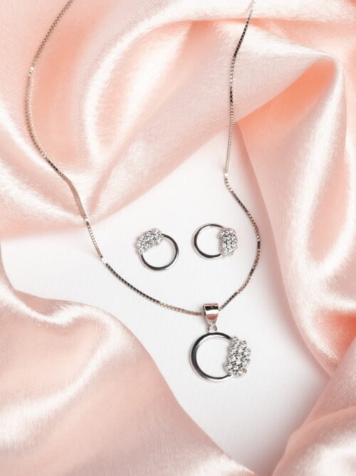 Pure Silver Merry Leaf Set