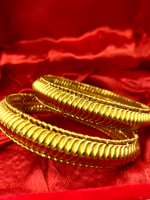 Pure Silver Shindeshahi Tode Bangles (Gold Plated Bangles)