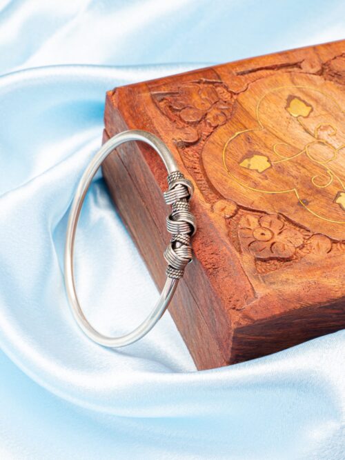 Pure Silver Twisted Kada