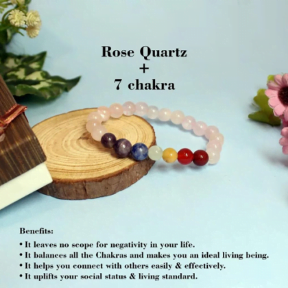 Rose Quartz + 7 chakra
