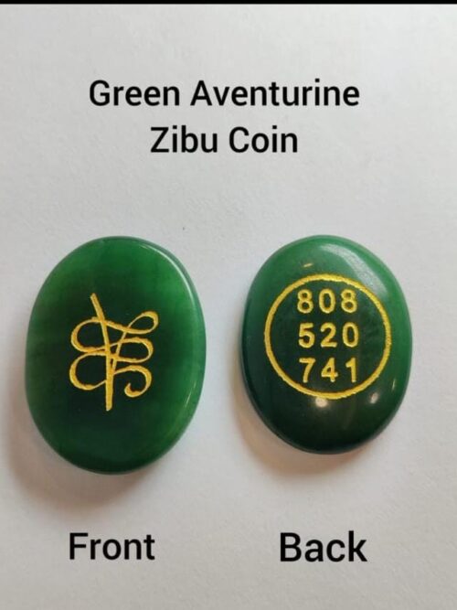 Green Aventurine Zibu Coin