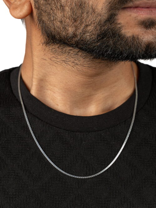Pure Silver Sleek Box Chain
