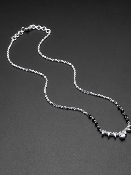 Pure Silver Designer Solitaire Mangalsutra