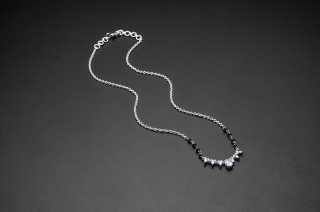 Pure Silver Designer Solitaire Mangalsutra