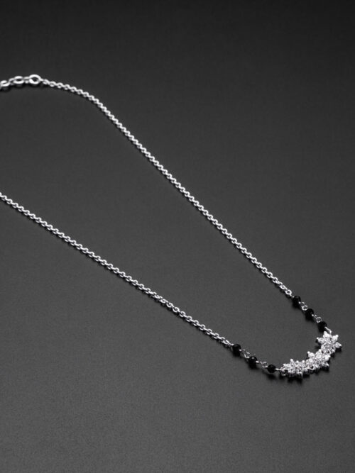 Pure Silver Nakshatra Pattern Design Mangalsutra