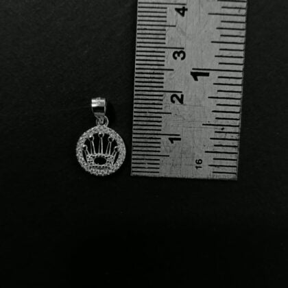 Pure Silver King Crown Pendant