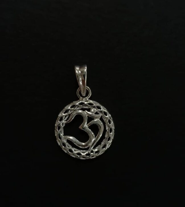 Pure Silver OM Pendant