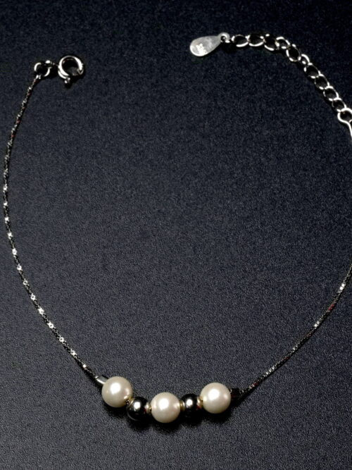 Pure Silver Pearl Bracelet